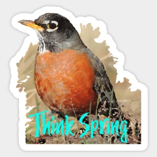 Think Spring! Sticker